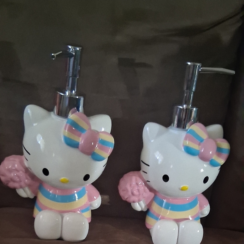 Sanrio Hello Kitty Soap Dispensers - Pink, Blue, Yellow